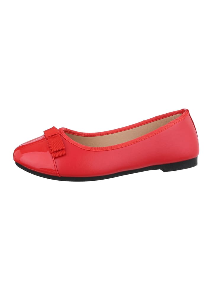 Ital-Design Ballerina in Rot günstig kaufen