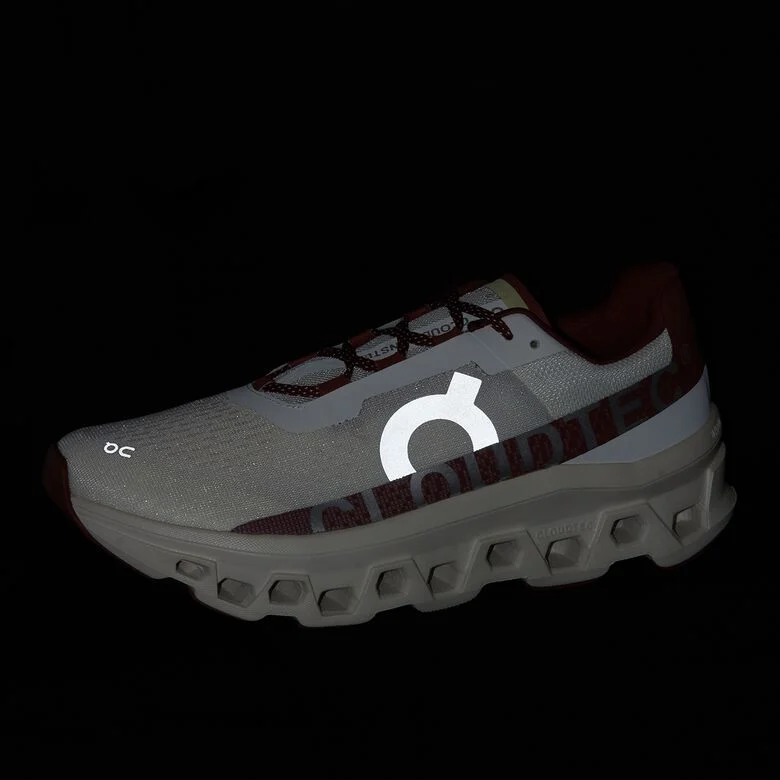 ON Cloudmonster ivory/ruby