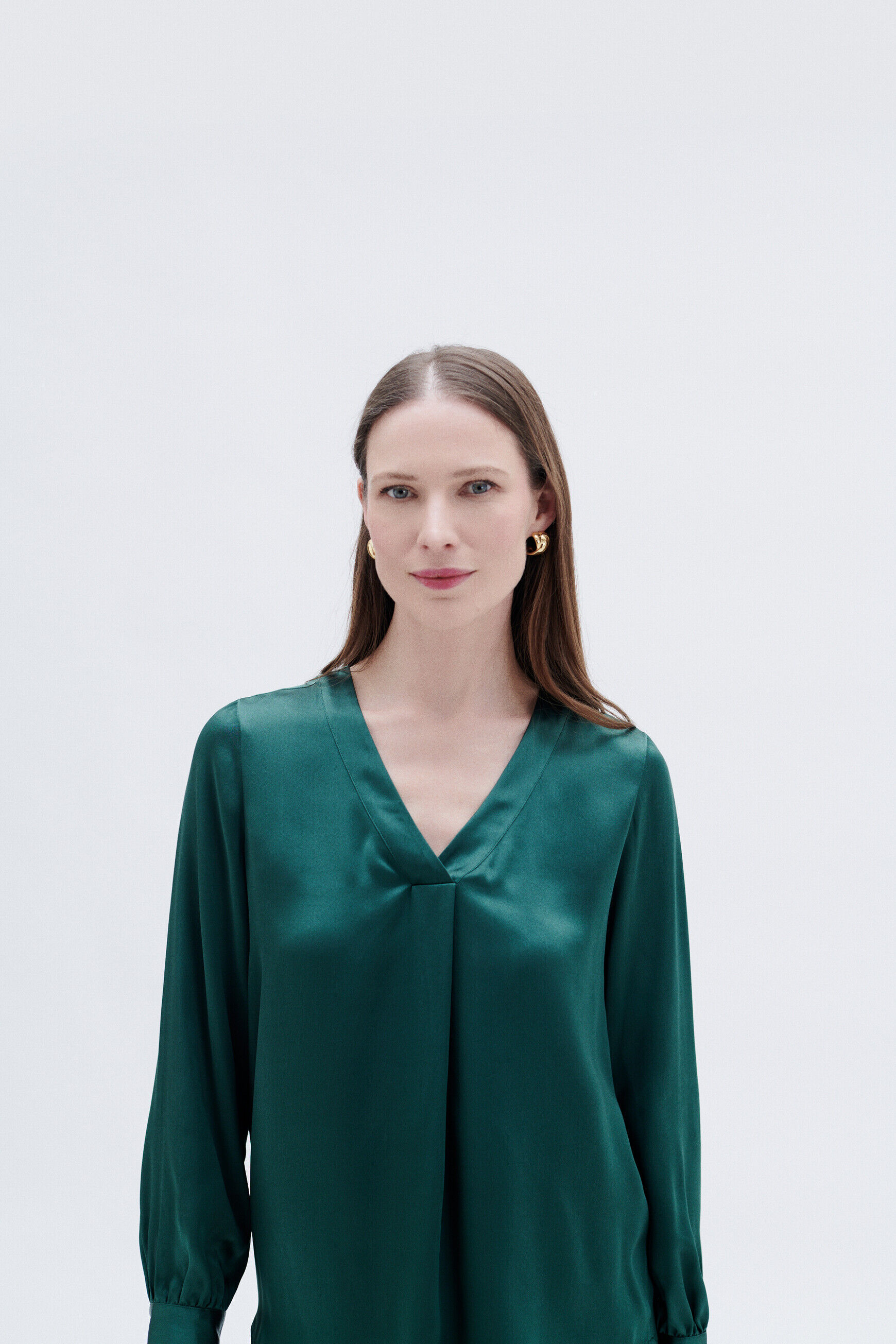Blouse cmilana2 vert fonce femme