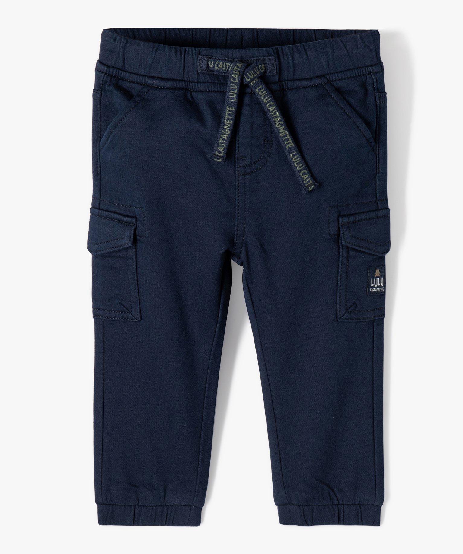 Pantalon bébé Garçon avec ceinture élastique - LuluCasta... marine | GEMO