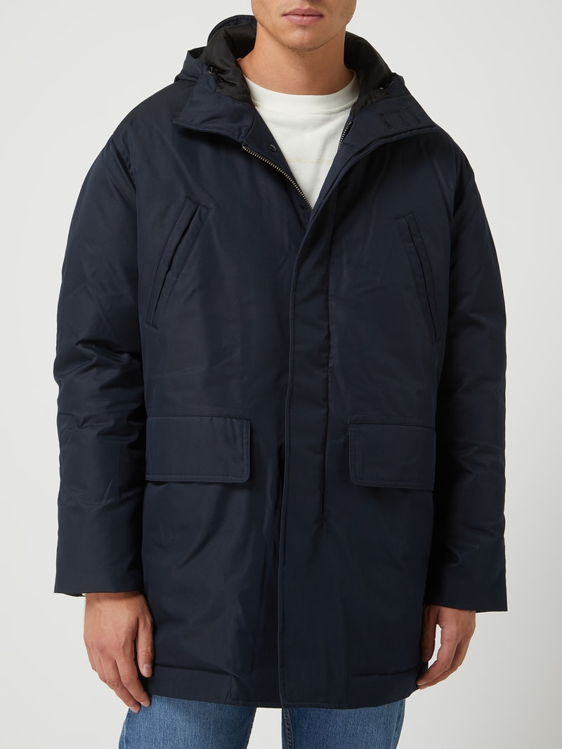 Parka mit Wattierung Modell 'Ashon' in dunkelblau