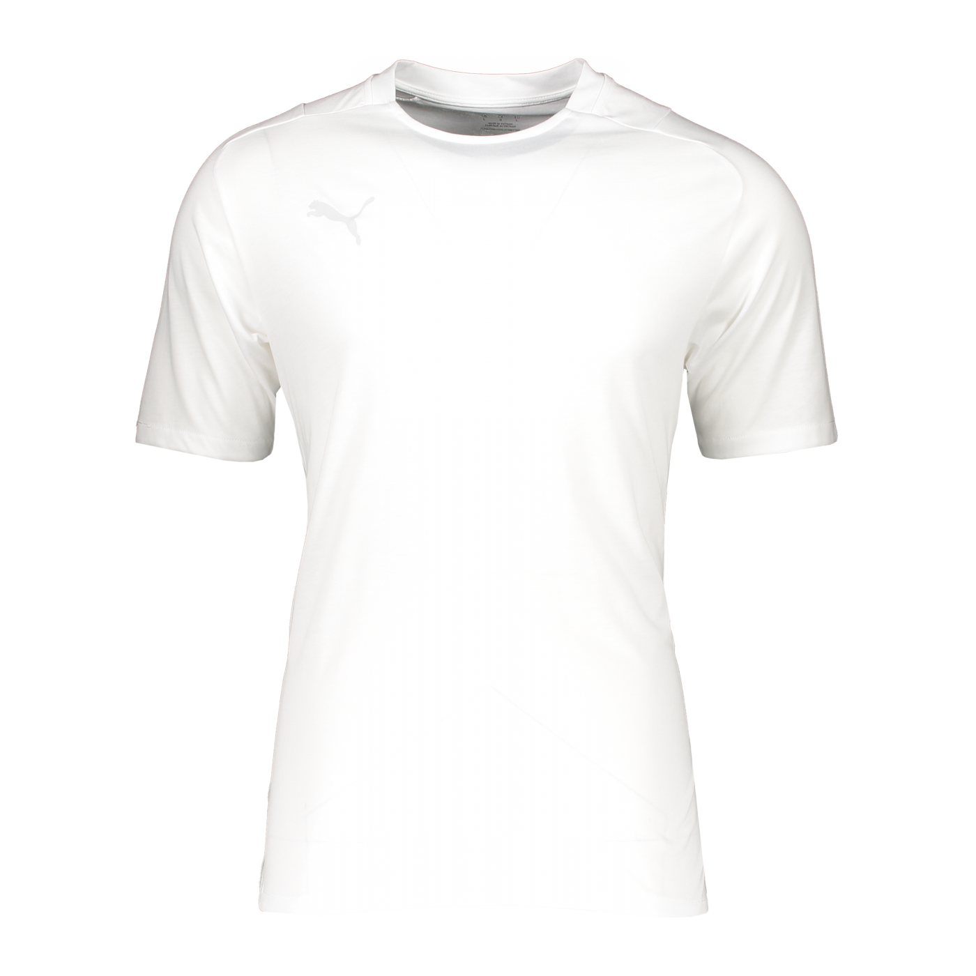 PUMA teamCUP Casuals T-Shirt Weiss Grau F04
