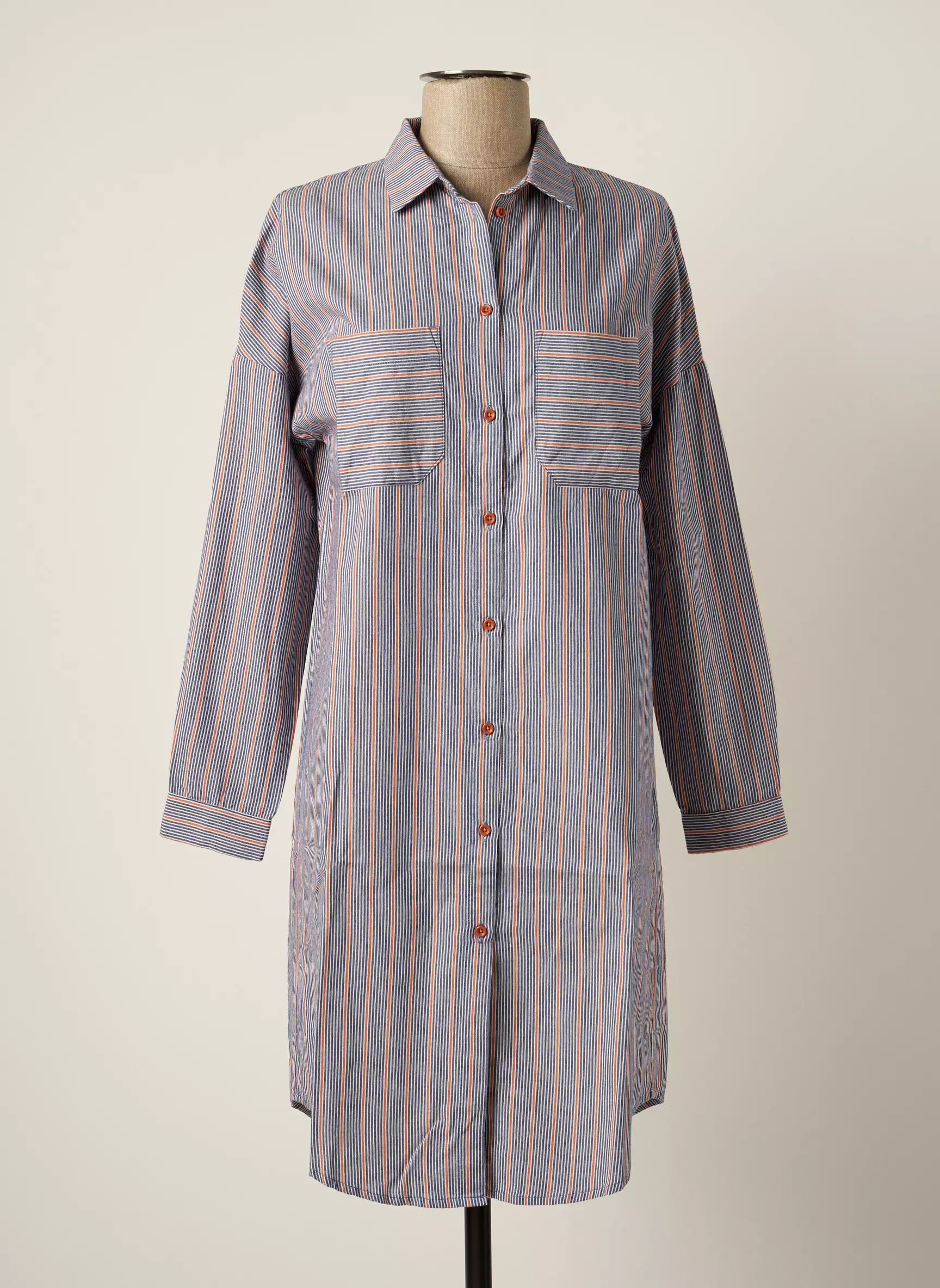 Tinsels Robes Mi Longues Femme couleur bleu