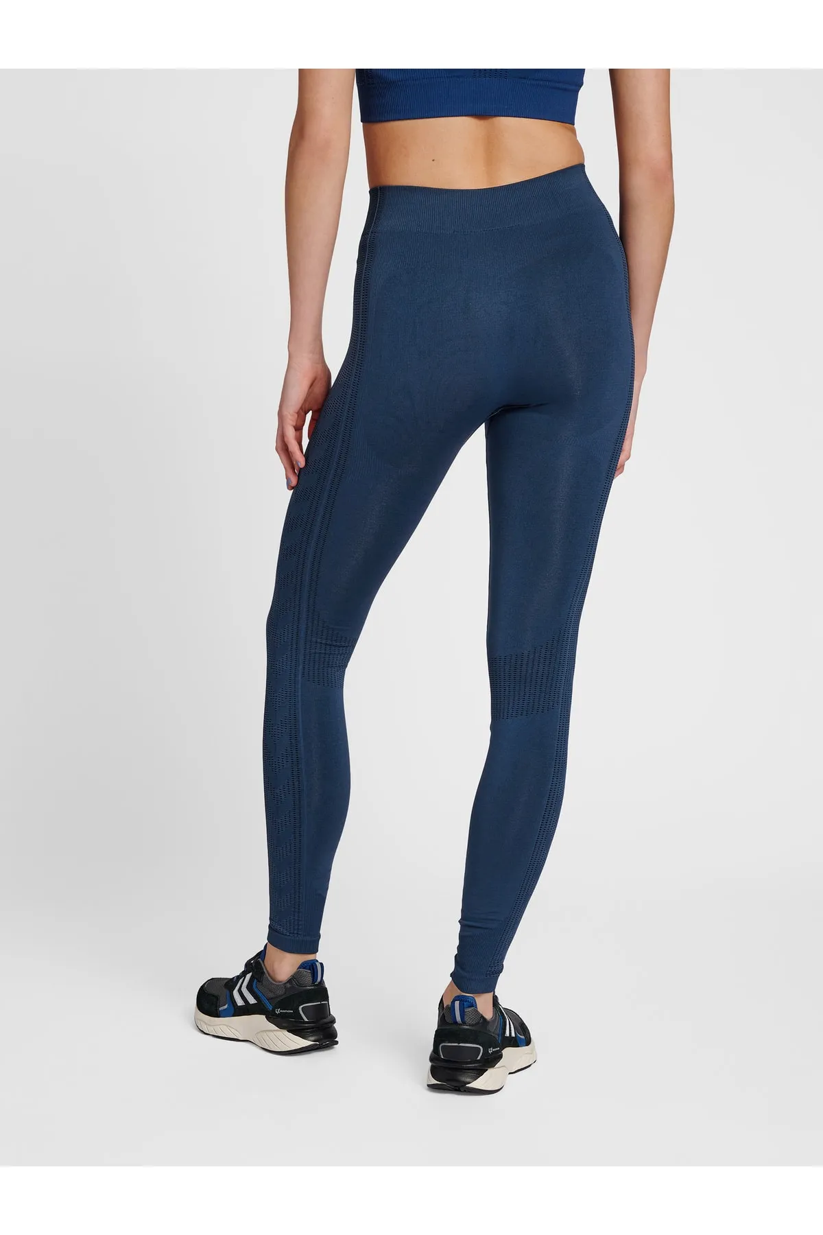 hummel  Sport-Leggings - Blau - Mittlerer Bund