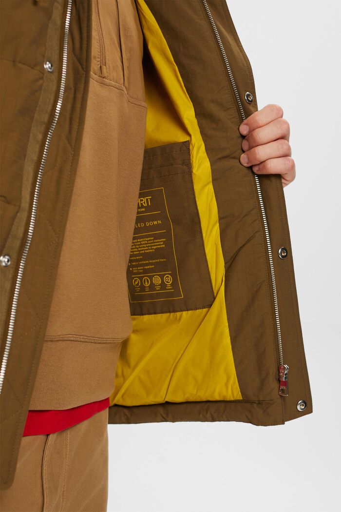 Logo-Steppjacke mit Daunen