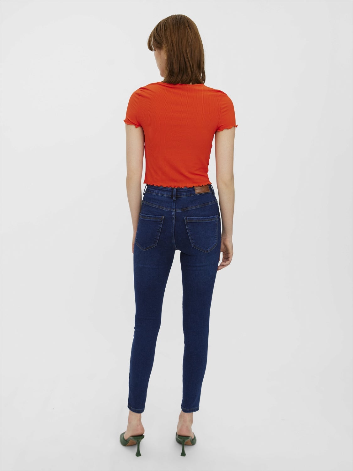 VMSOPHIA Hohe Taille Slim Fit Jeans