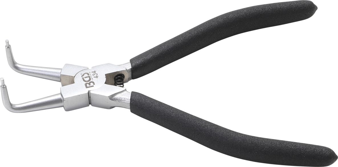 Clește curbat pentru inele de siguranță BGS 434, 180 mm