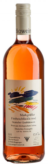 2022 Firobeschlückle Rosé feinherb Bio 1,0 L - Öko-Hof Ruesch