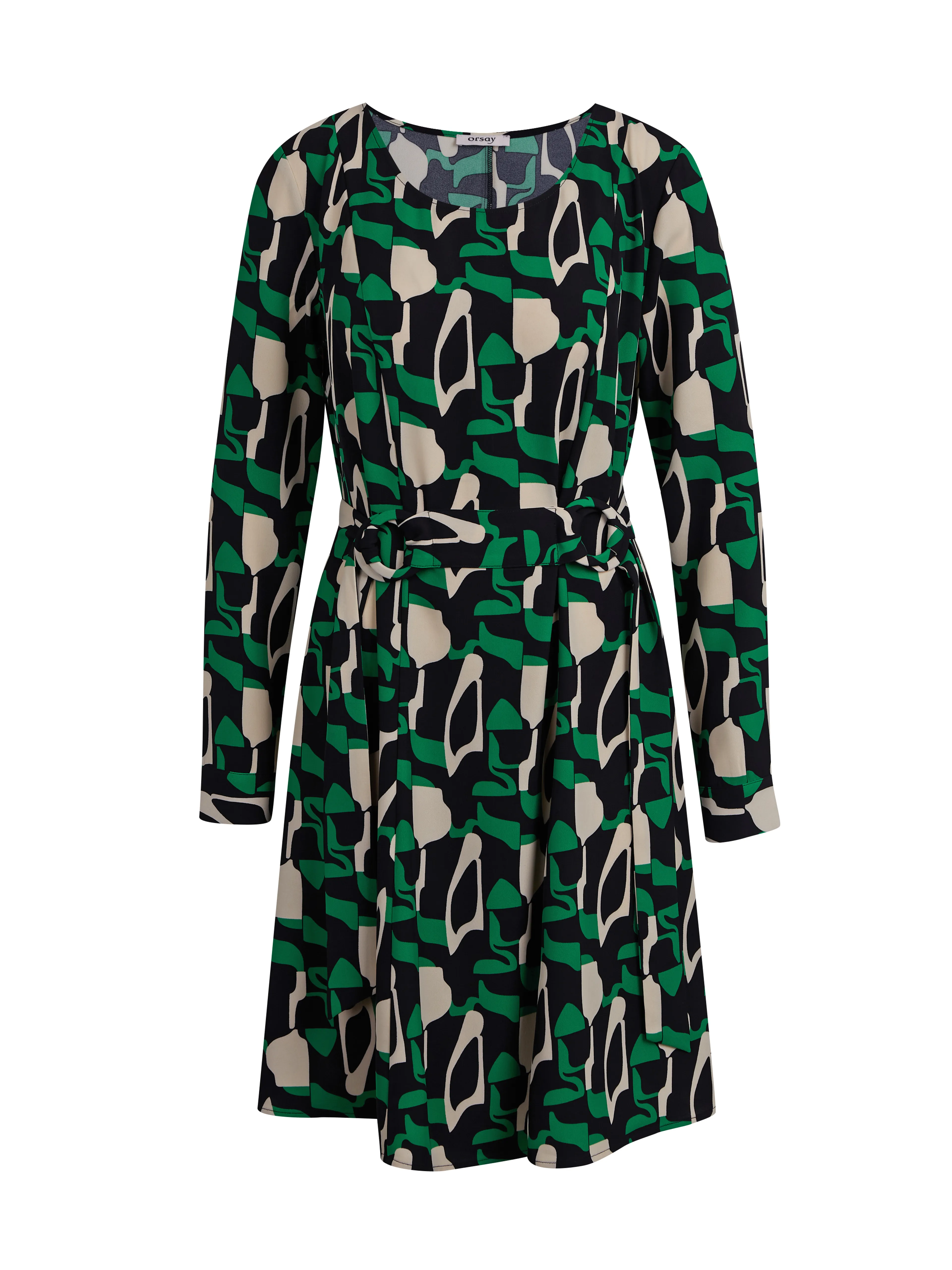 Grünes gemustertes Damenkleid ORSAY