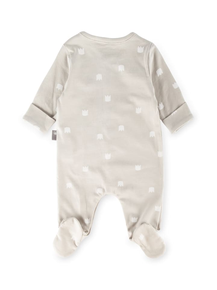 Sigikid Overall mit Füßchen und Klappbündchen an den Ärmeln Classic Baby in beige günstig kaufen