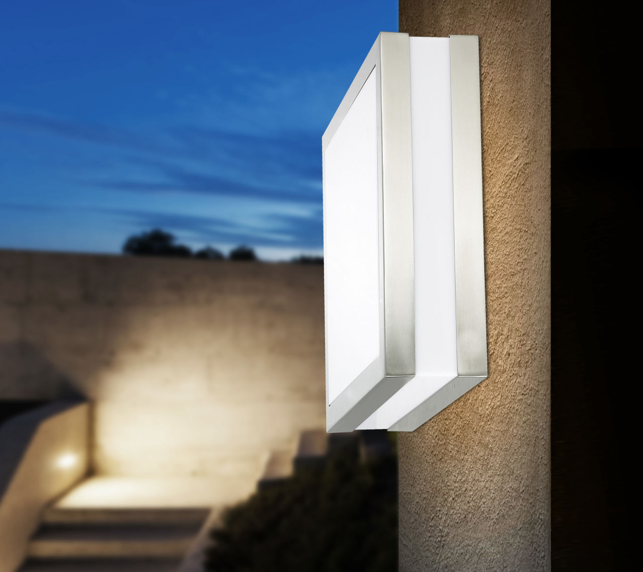 Globo Lighting - CREEK - Außenleuchte Edelstahl, 2x E27 LED