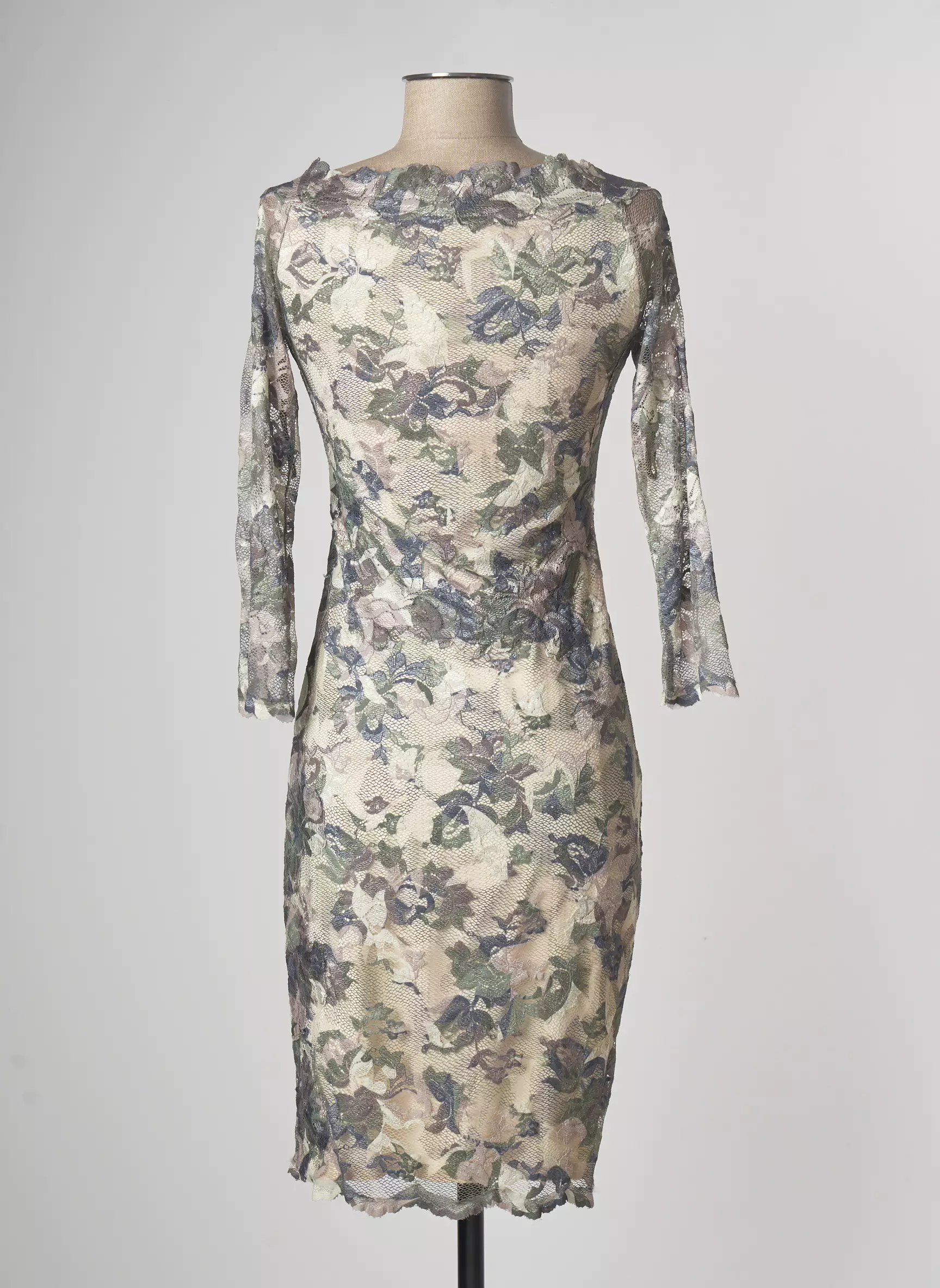 Olvi S Robes Mi Longues Femme couleur vert