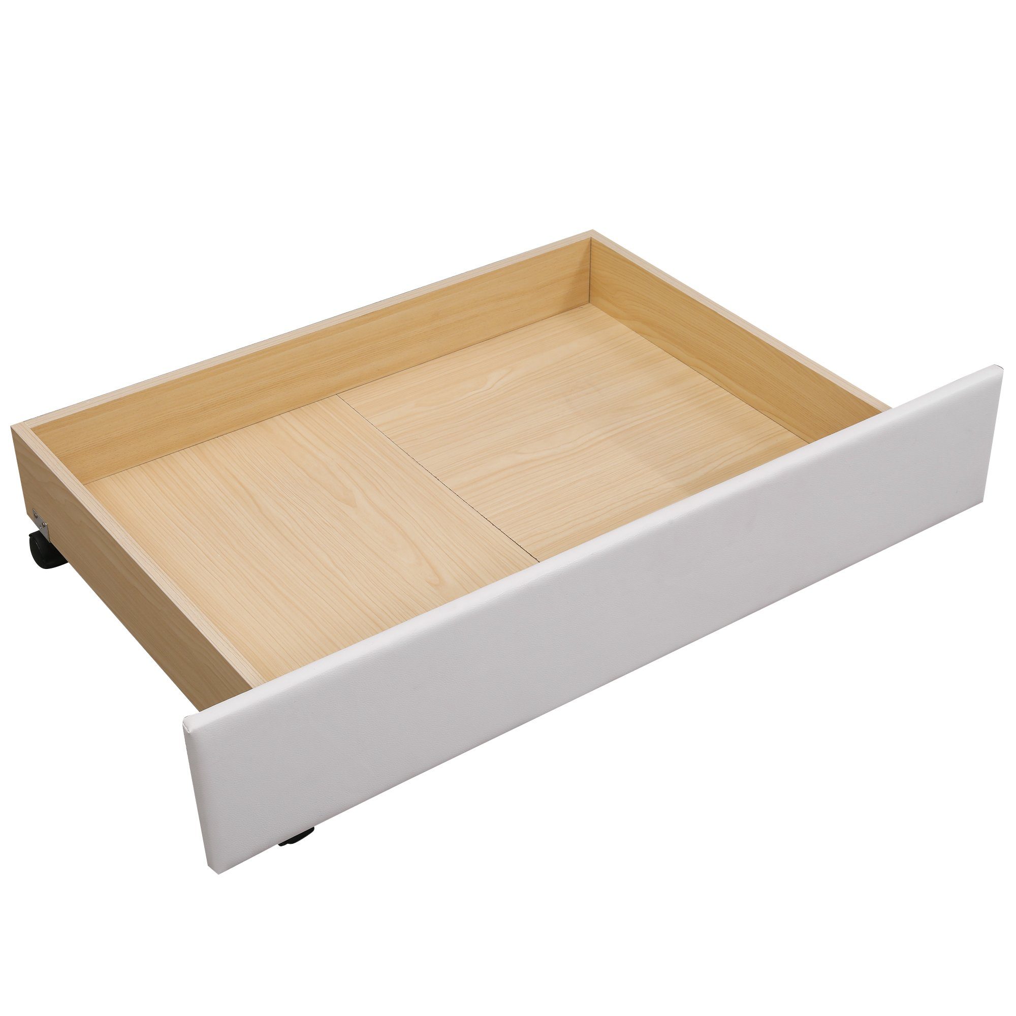 REDOM Polsterbett Doppelbett, Stauraumbett, mit 2 Schubladen