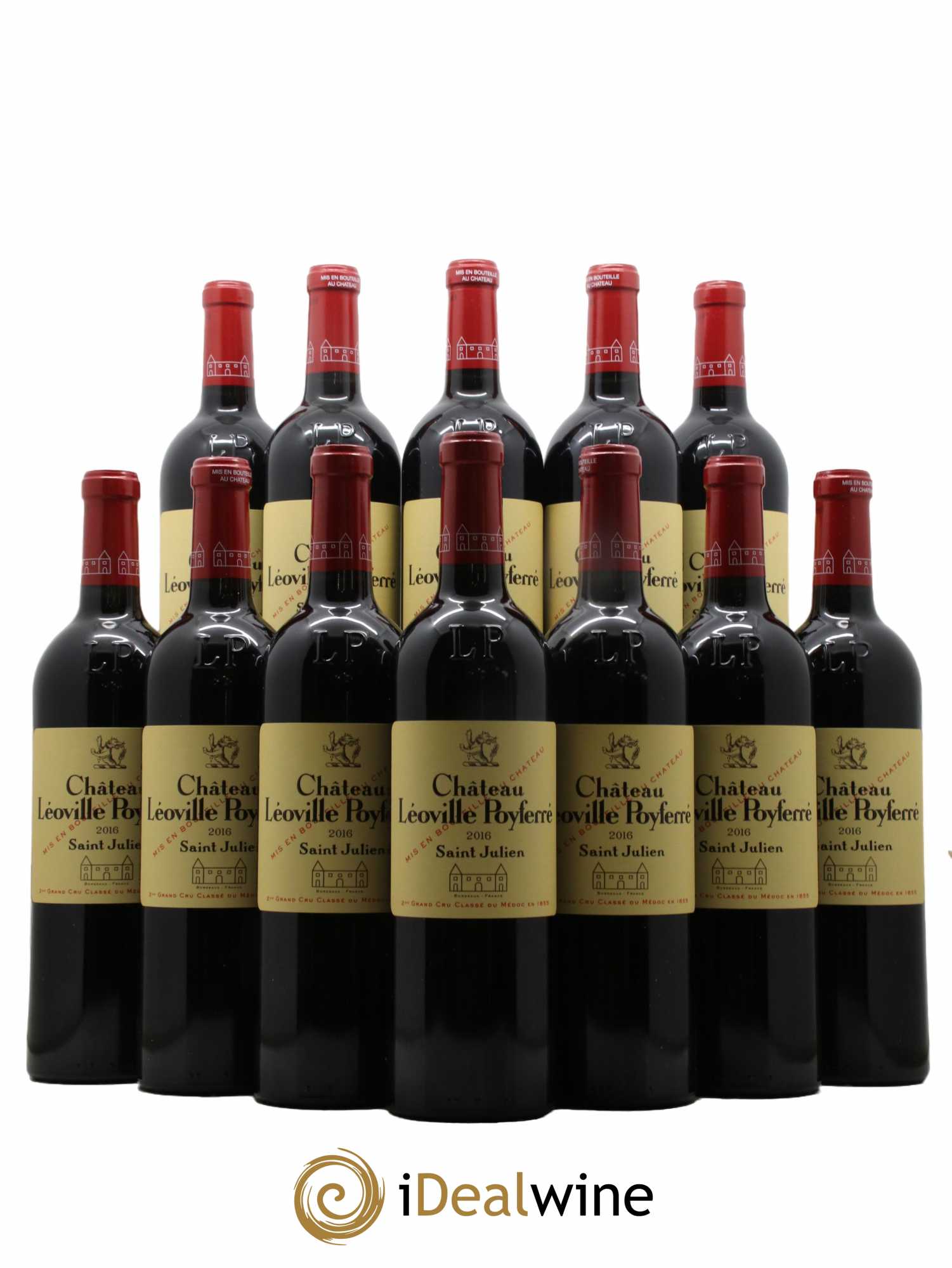 Château Léoville Poyferré 2ème Grand Cru Classé  2016 - Lot de 12 Bouteilles