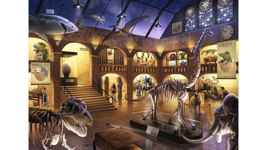 Ravensburger Puzzle - EXIT Puzzle Kids Im Naturkundemuseum, 368 Teile