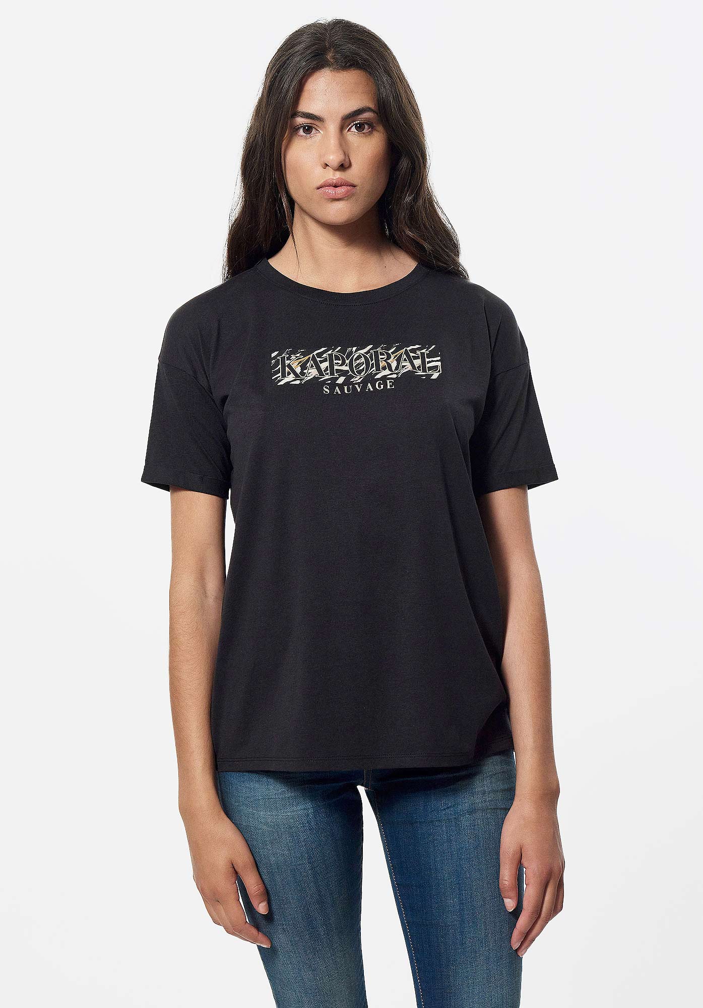 FILO   T-shirt noir Femme