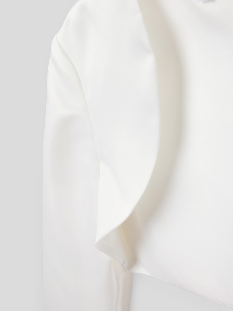 Bolero in unifarbenem Design in ecru