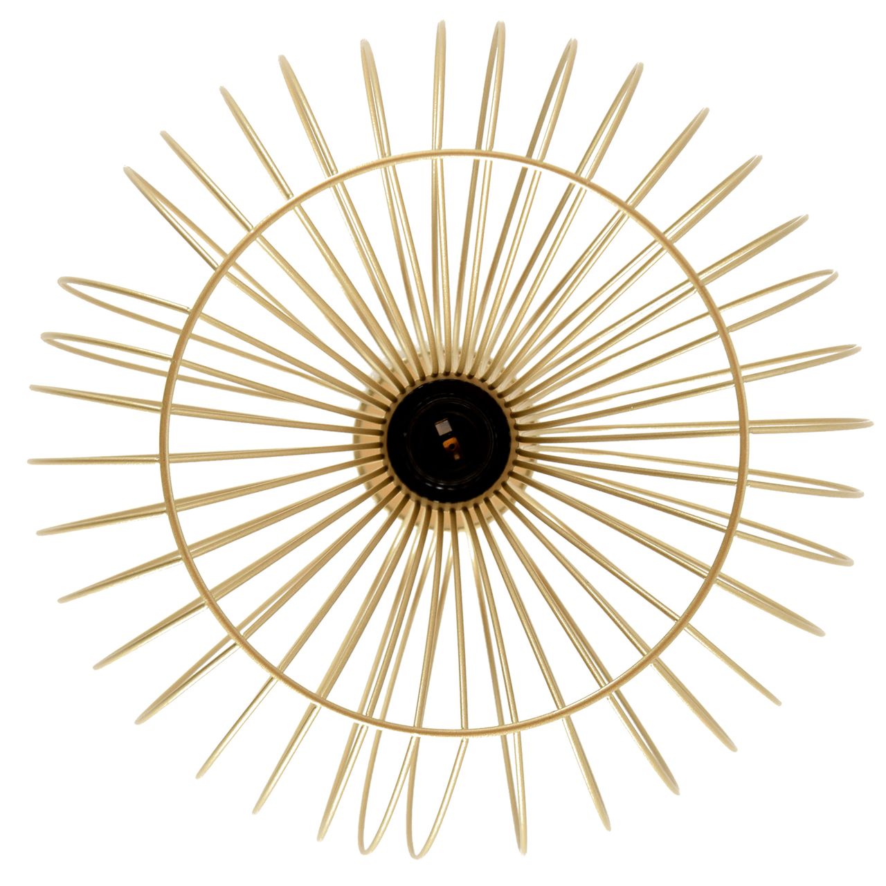 HOMCOM Hängeleuchte Deckenlampe moderne Pendelleuchte E27 40W Stahl Gold