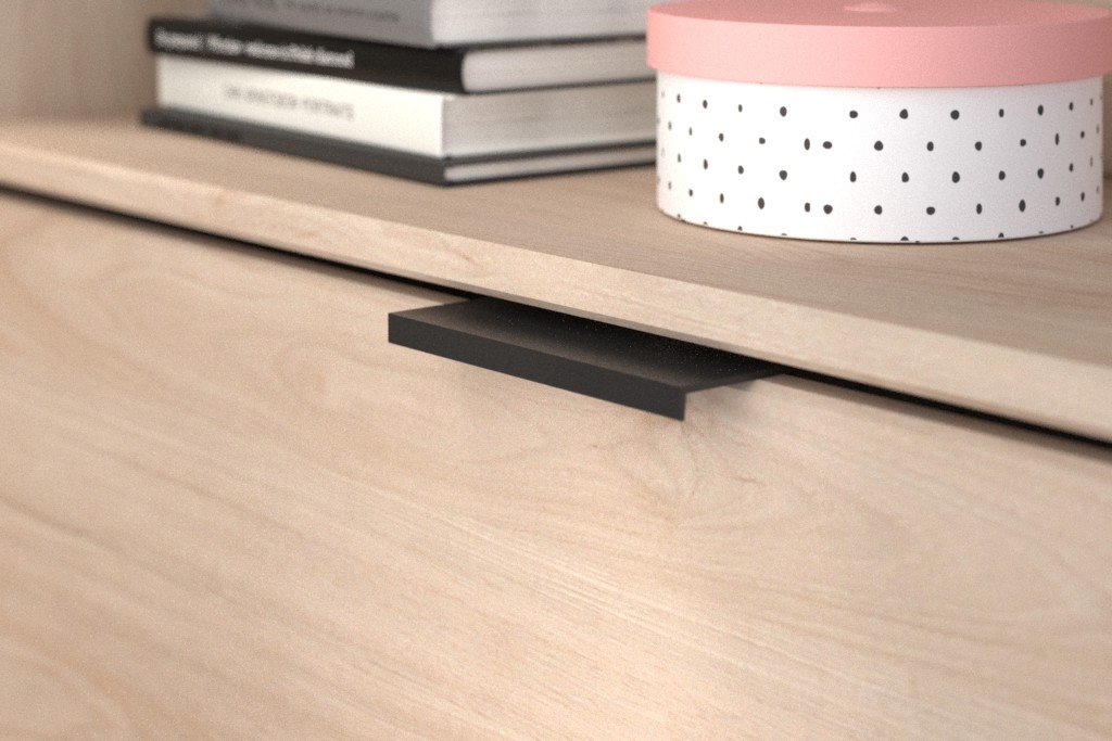 Parisot Halbhohes Hochbett, Milky 2 - Industrial Style