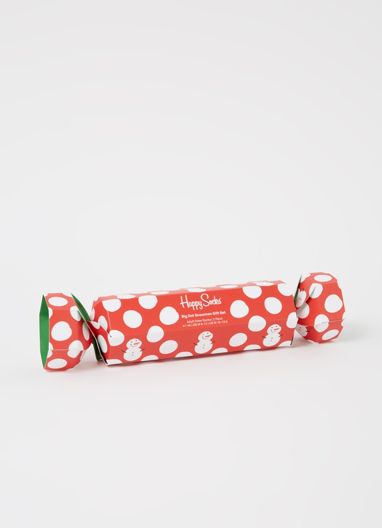 Chaussettes Happy Socks Big Dot Bonhomme de neige dans une boîte cadeau de 2