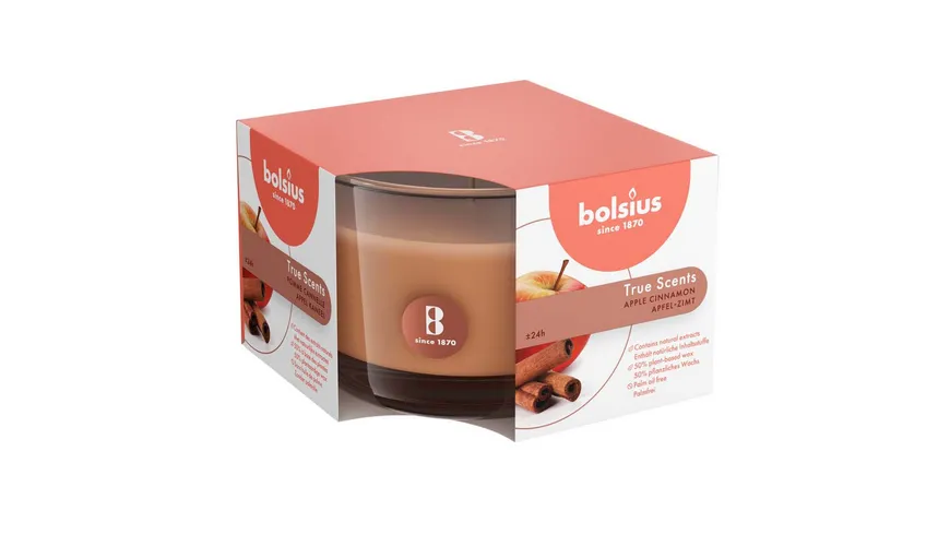 bolsius Duftglas medium True Scents Apple Cinnamon
