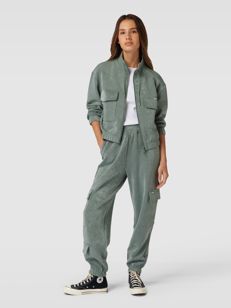 Sweatpants mit Cargotaschen Modell 'EUPHEMIA' in bottle