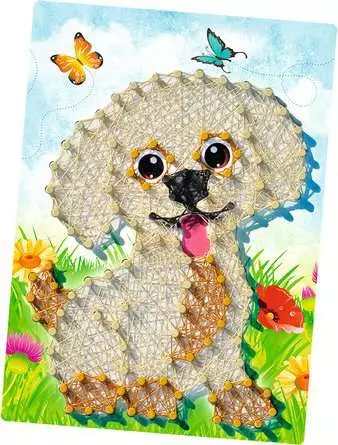 String Art Hunde - Bastelset für Kinder ab 6 Jahren