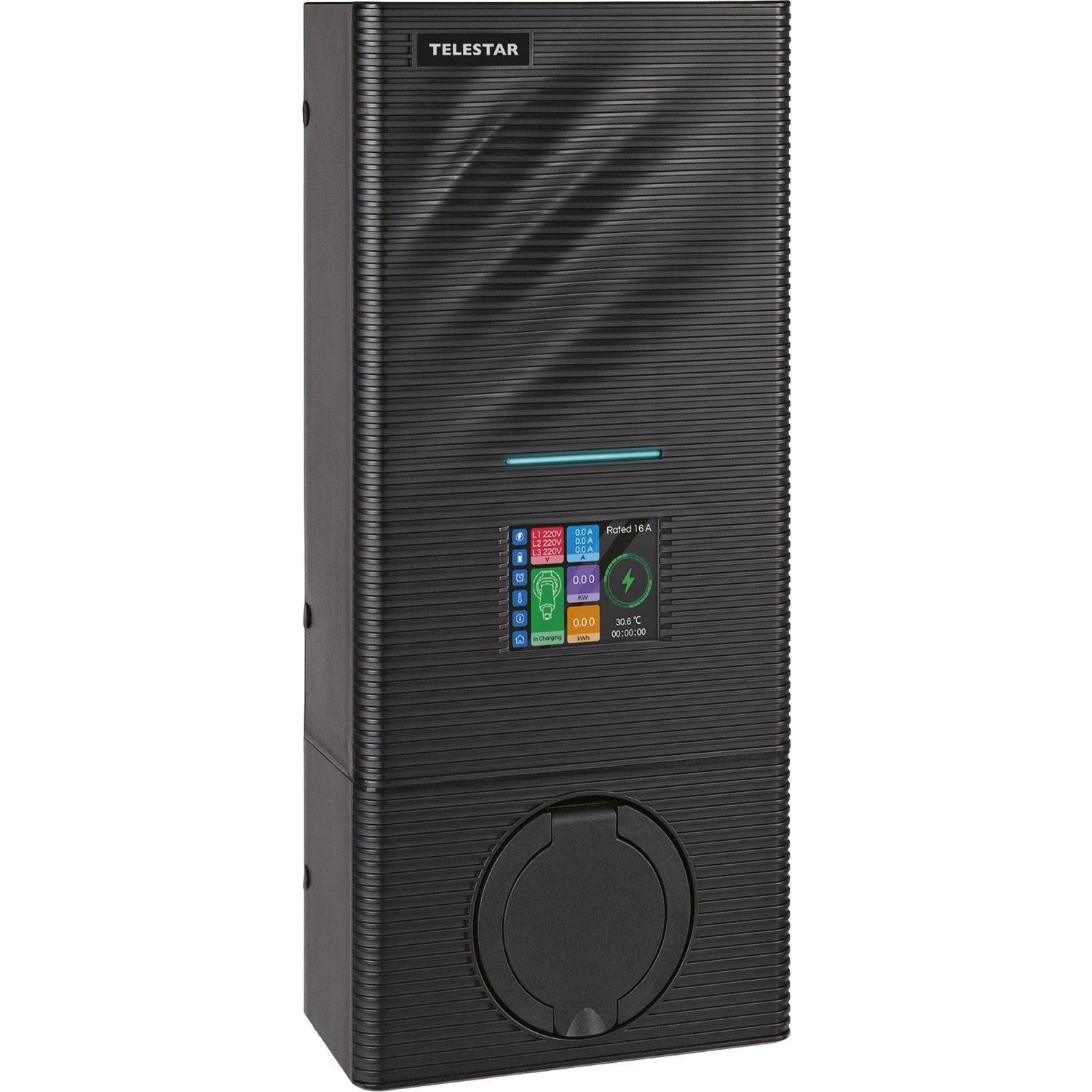 TELESTAR Elektroauto-Ladestation EC 311 S Wallbox (Typ 2, 11 kW, KfW förderfähig, Smart), 3, Freischaltung der Ladevorgänge über Touchscreen Smartphone App