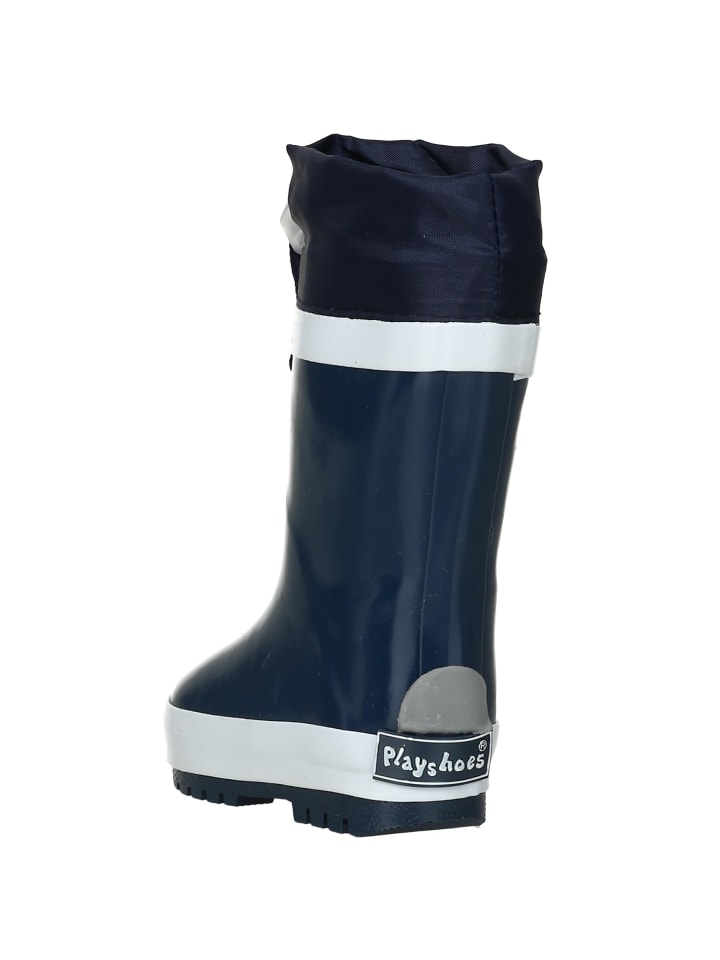Playshoes Gummistiefel Basic gefüttert in Marine günstig kaufen
