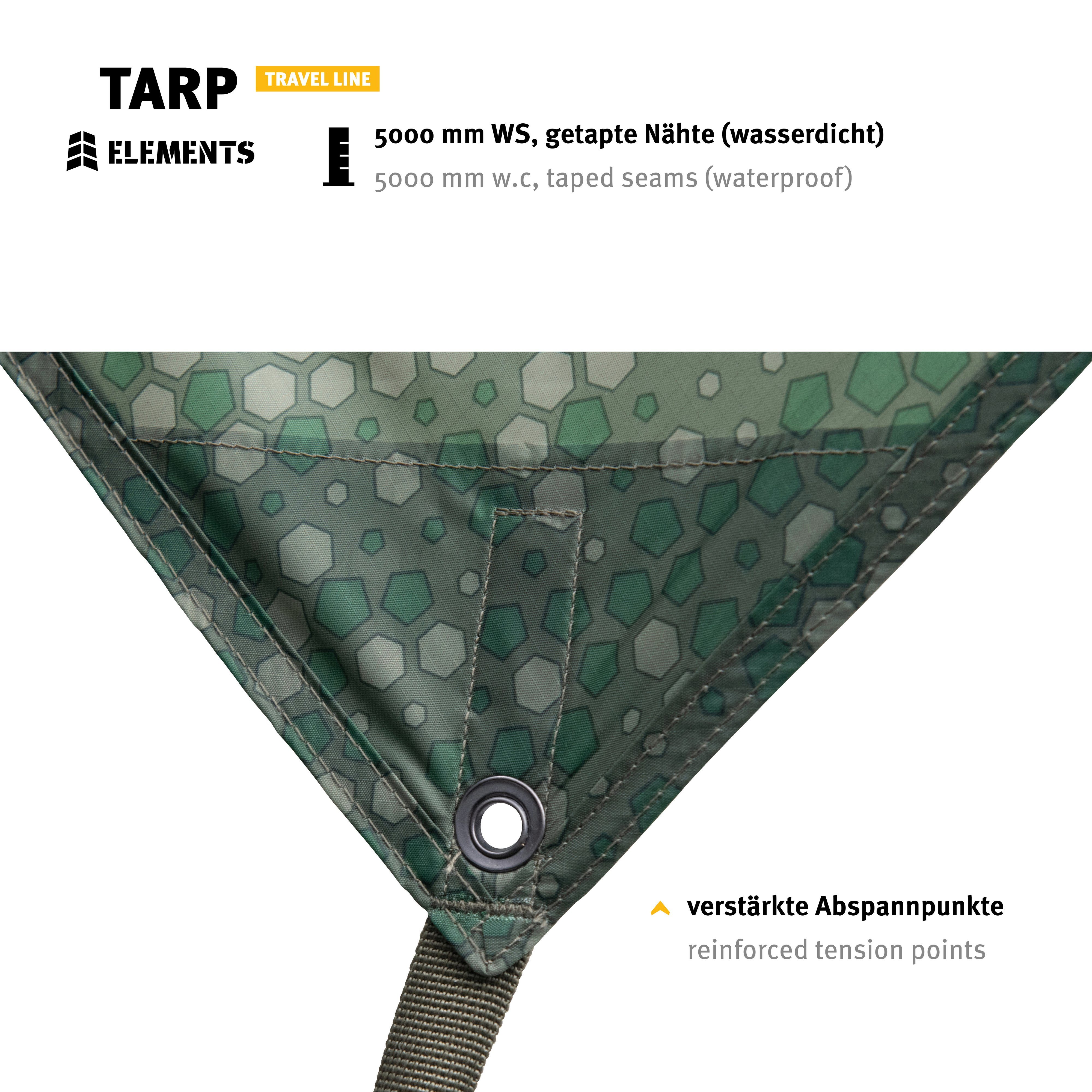 Wechsel Tents Tarp-Zelt Tarp Elements, wasserdicht, Stealth-Print, als Überdach oder Plane