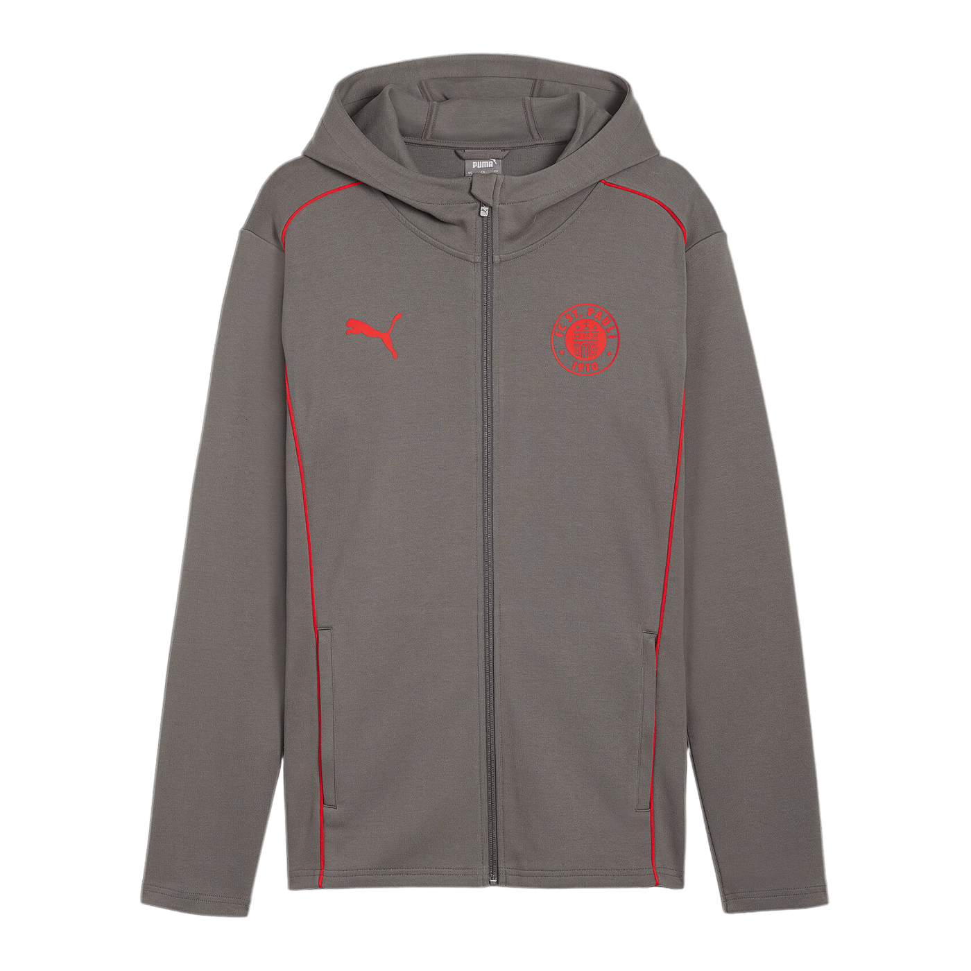 PUMA FC St. Pauli Casual Kapuzenjacke Grau F06