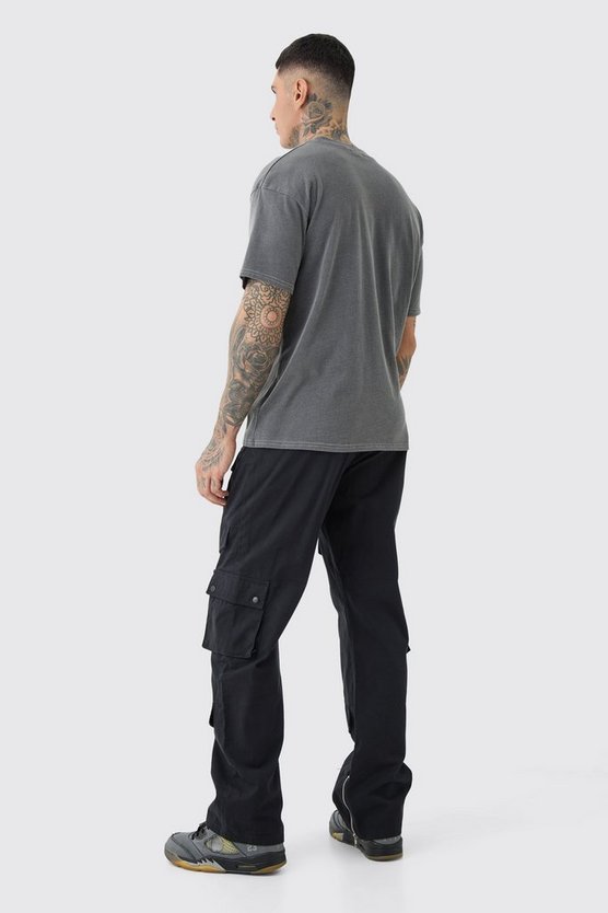 Tall lockere Twill Cargo-Hose
