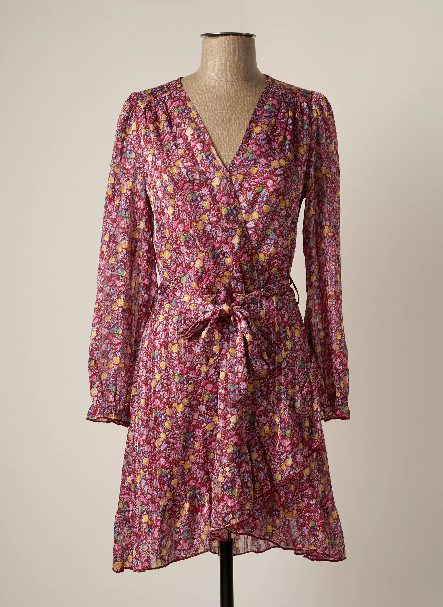 Peace N Love Robes Mi Longues Femme couleur rouge