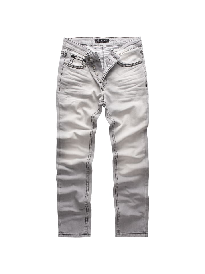 Amaci&Sons Jeans Regular Slim Raleigh in Grau günstig kaufen