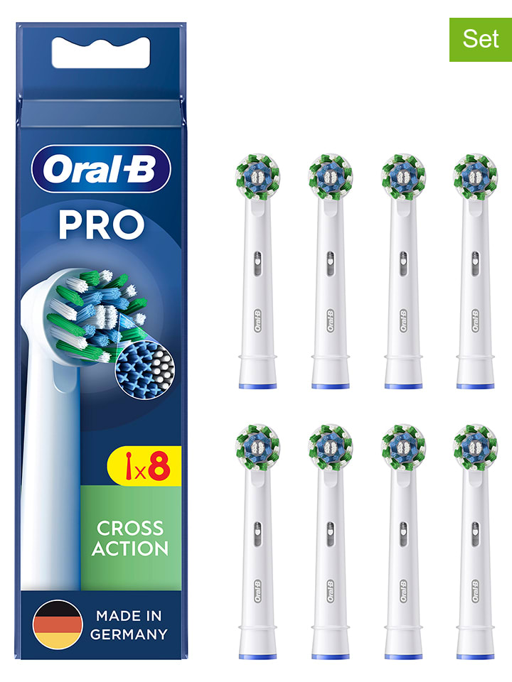 Oral-B 8er-Set: Ersatz-Bürstenköpfe 