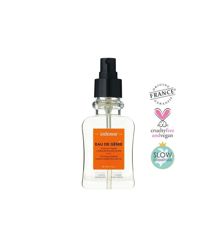 INDEMNE-EAU DE GÉNIE-Lotion tonique 100% bio sans alcool