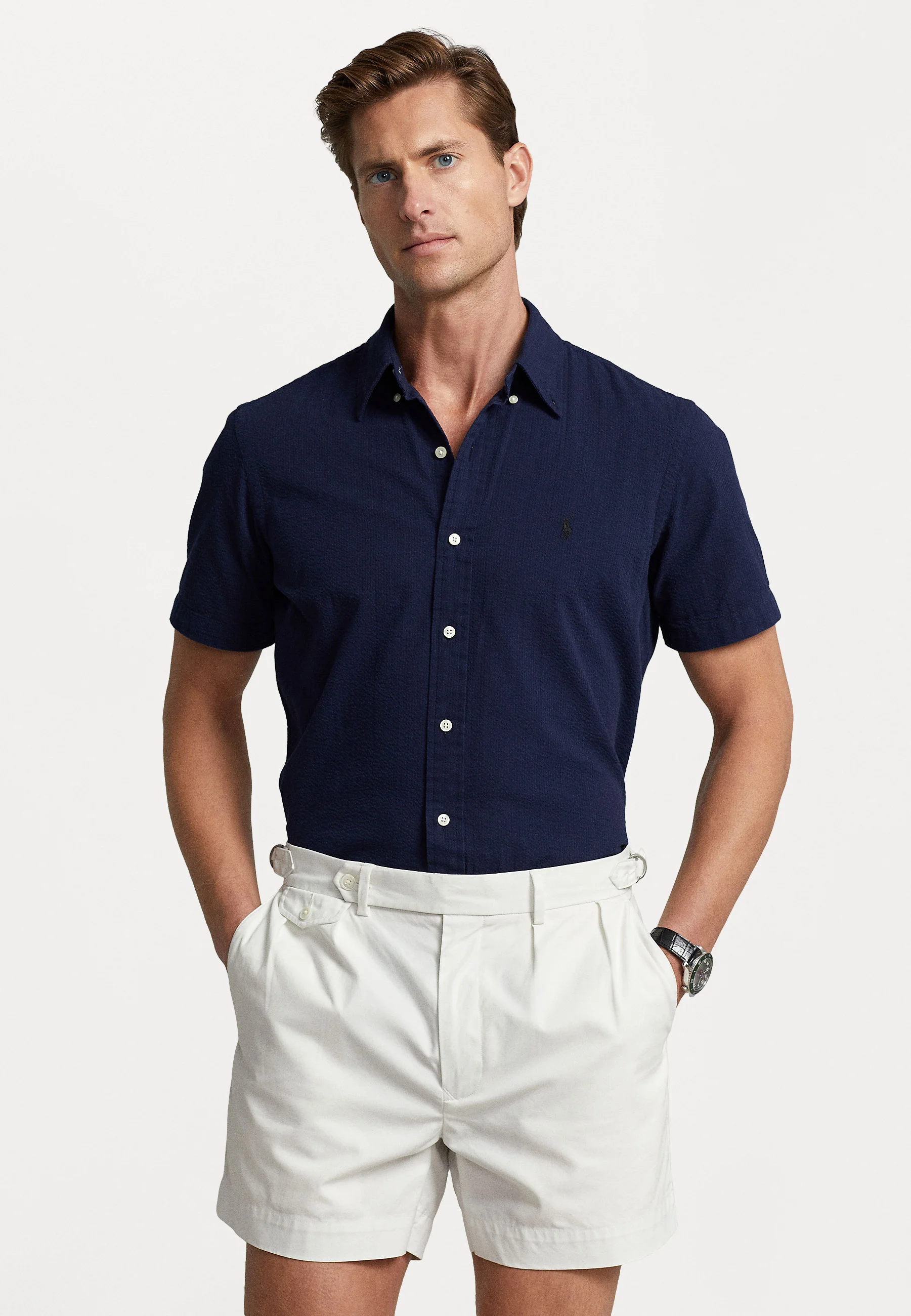 Camisa de seersucker de corte personalizado de Polo Ralph Lauren - Camisa