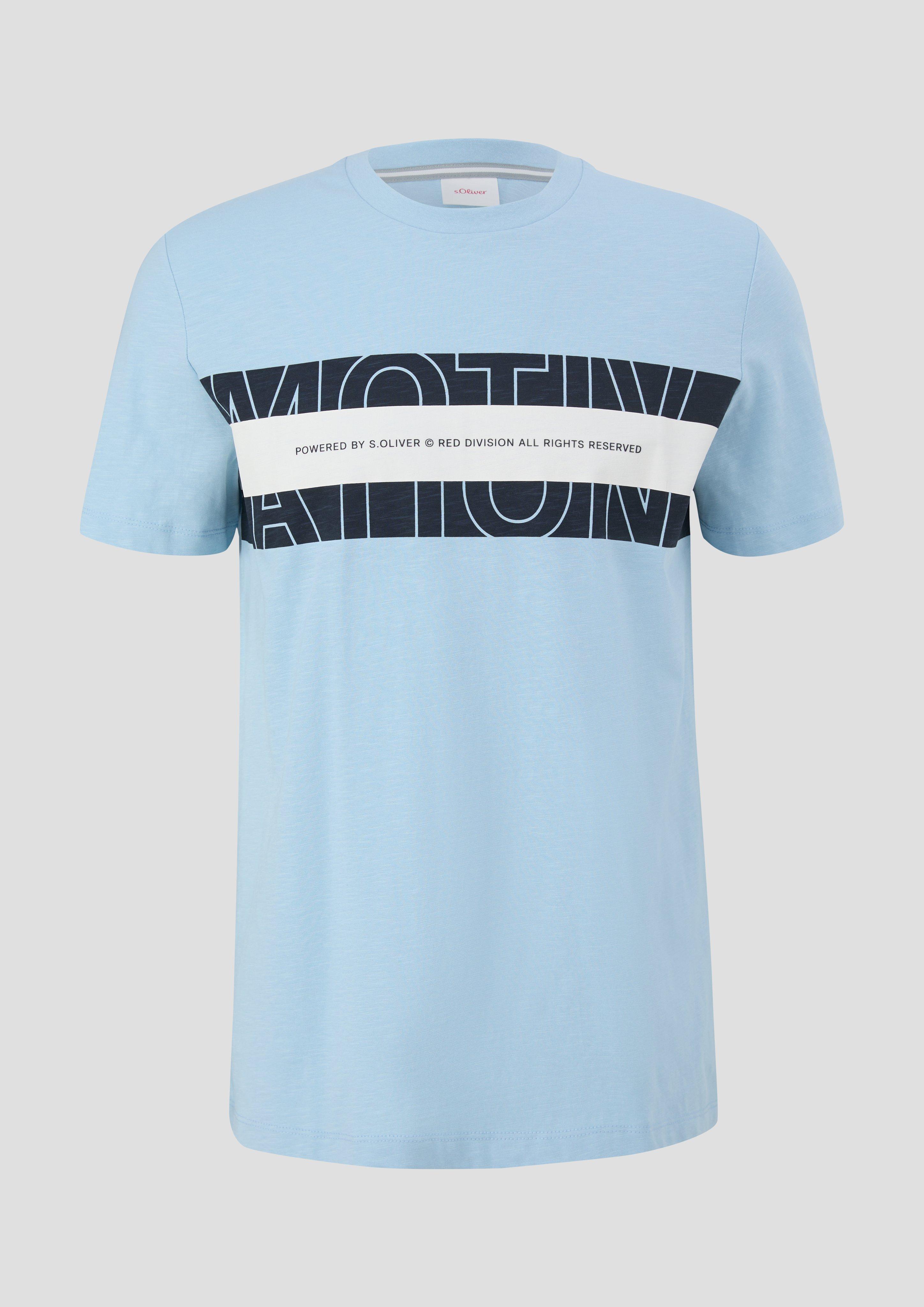 Baumwollshirt mit Frontprint  2141467-50F1