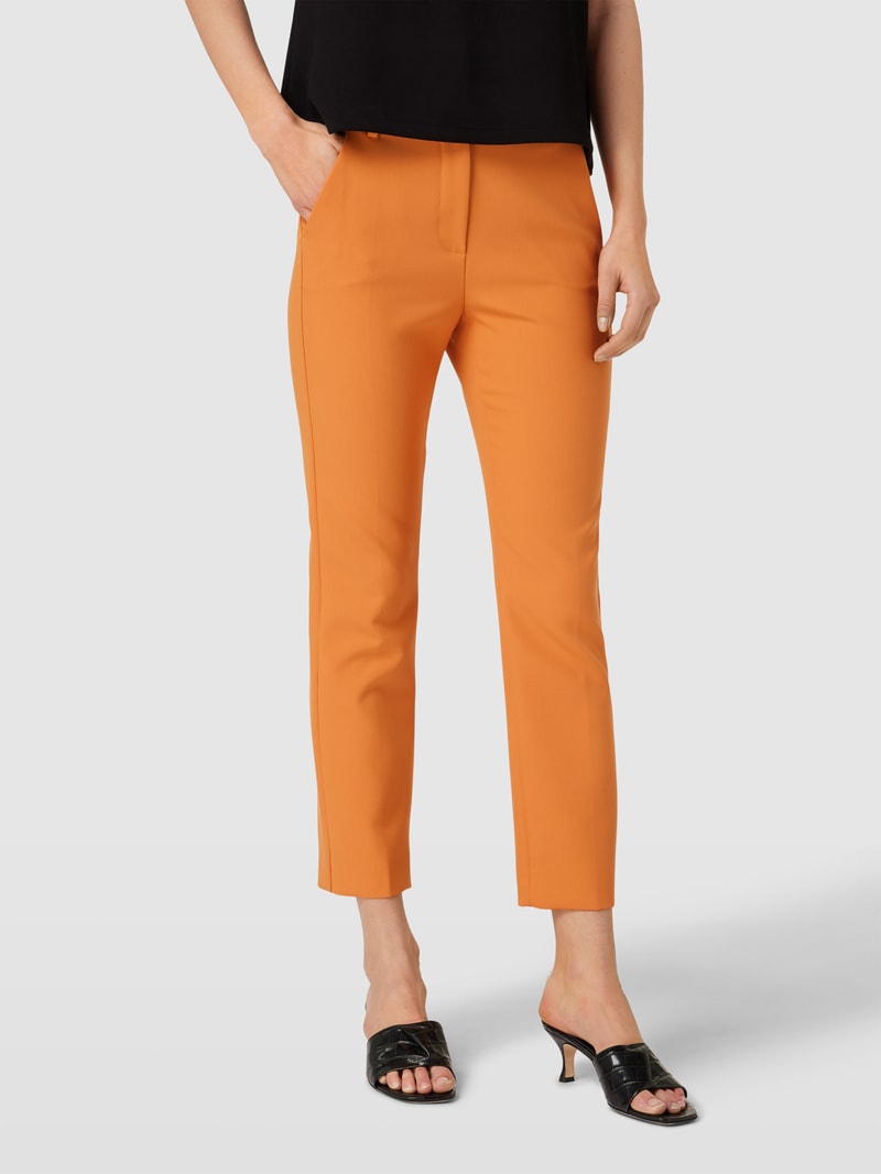Hose mit Bügelfalten Modell 'RANA' in orange