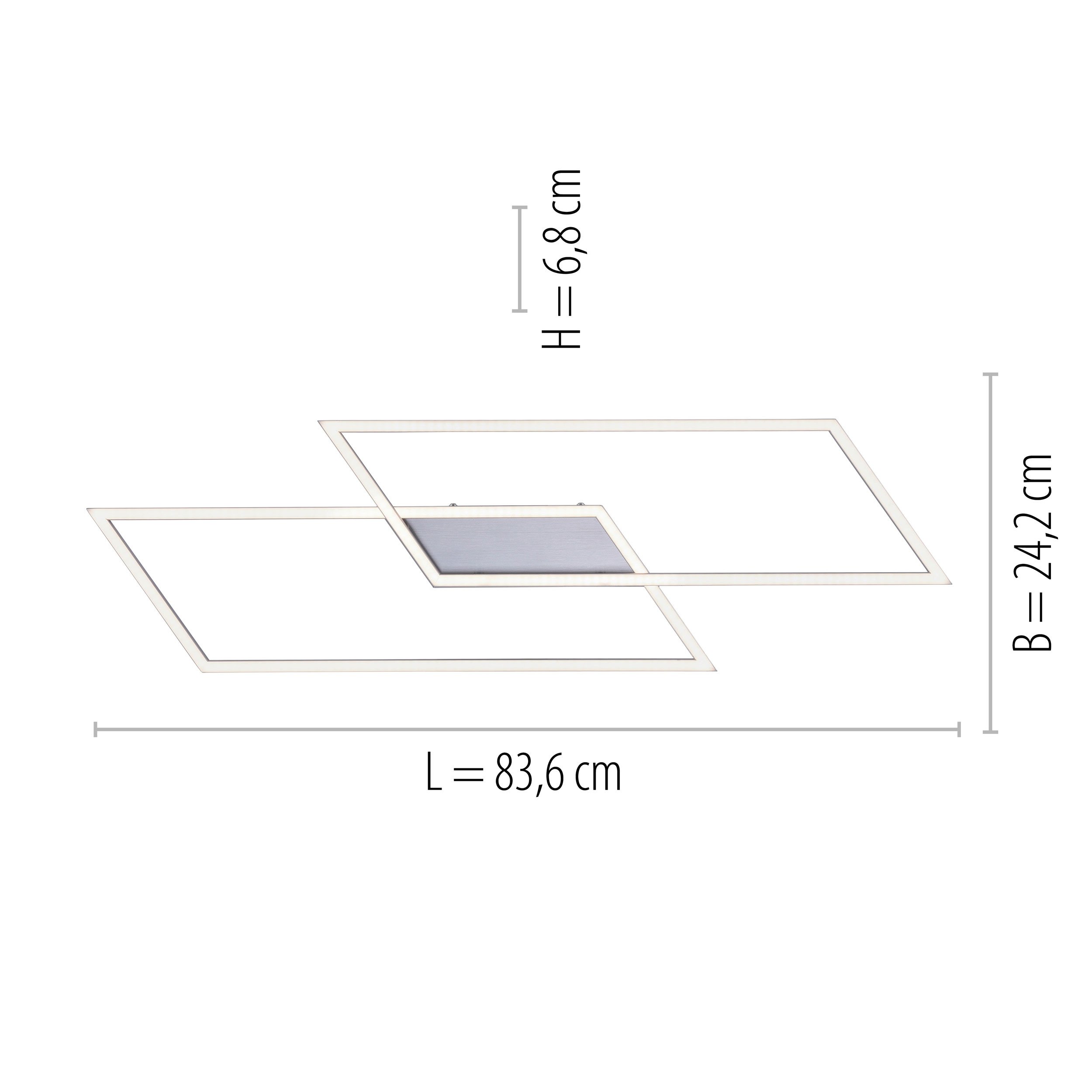 Paul NeuhausLED-Deckenleuchte 2flg
