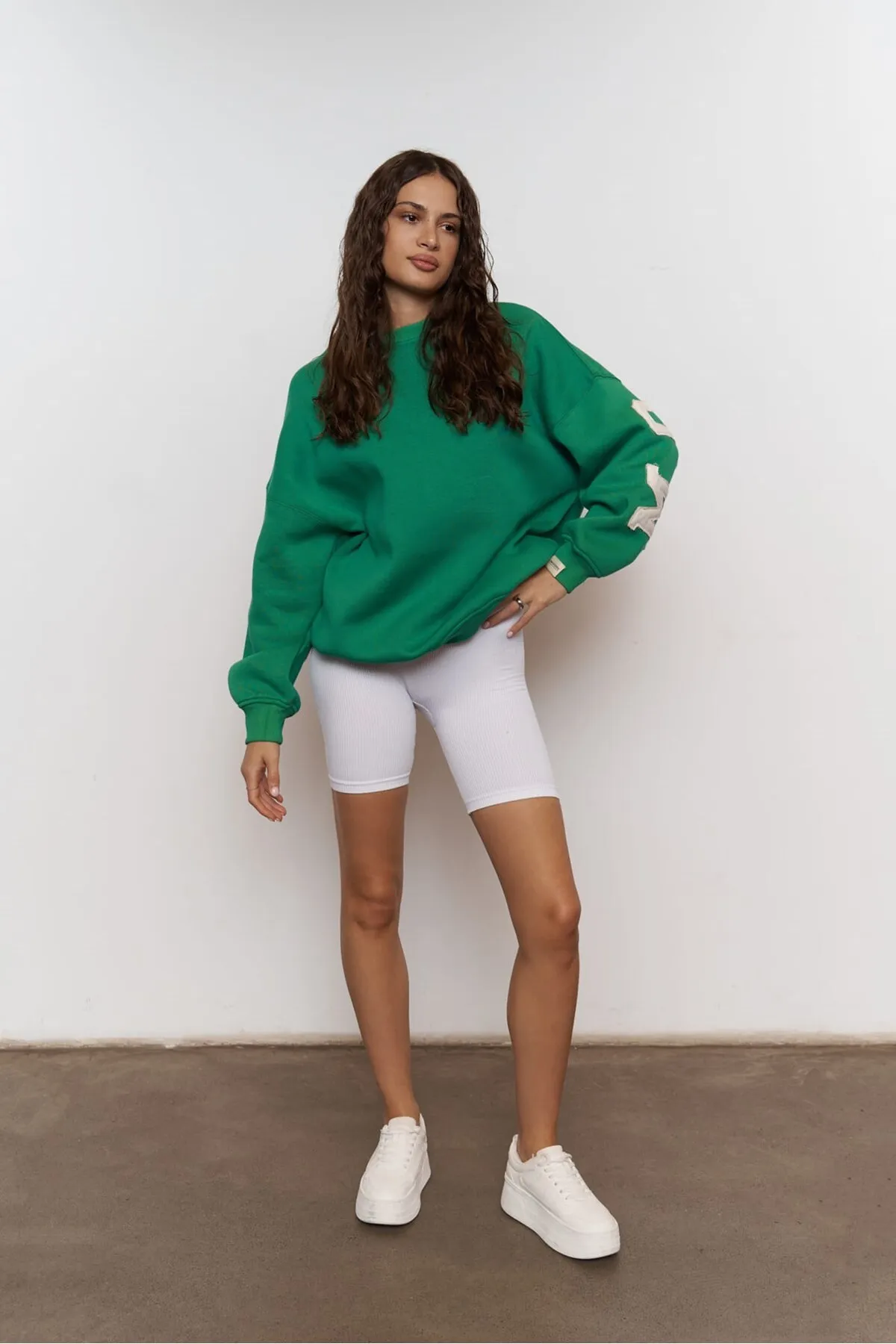 MAİ COLLECTİON  Saddle Mcllctn Benetton Oversize-Sweatshirt