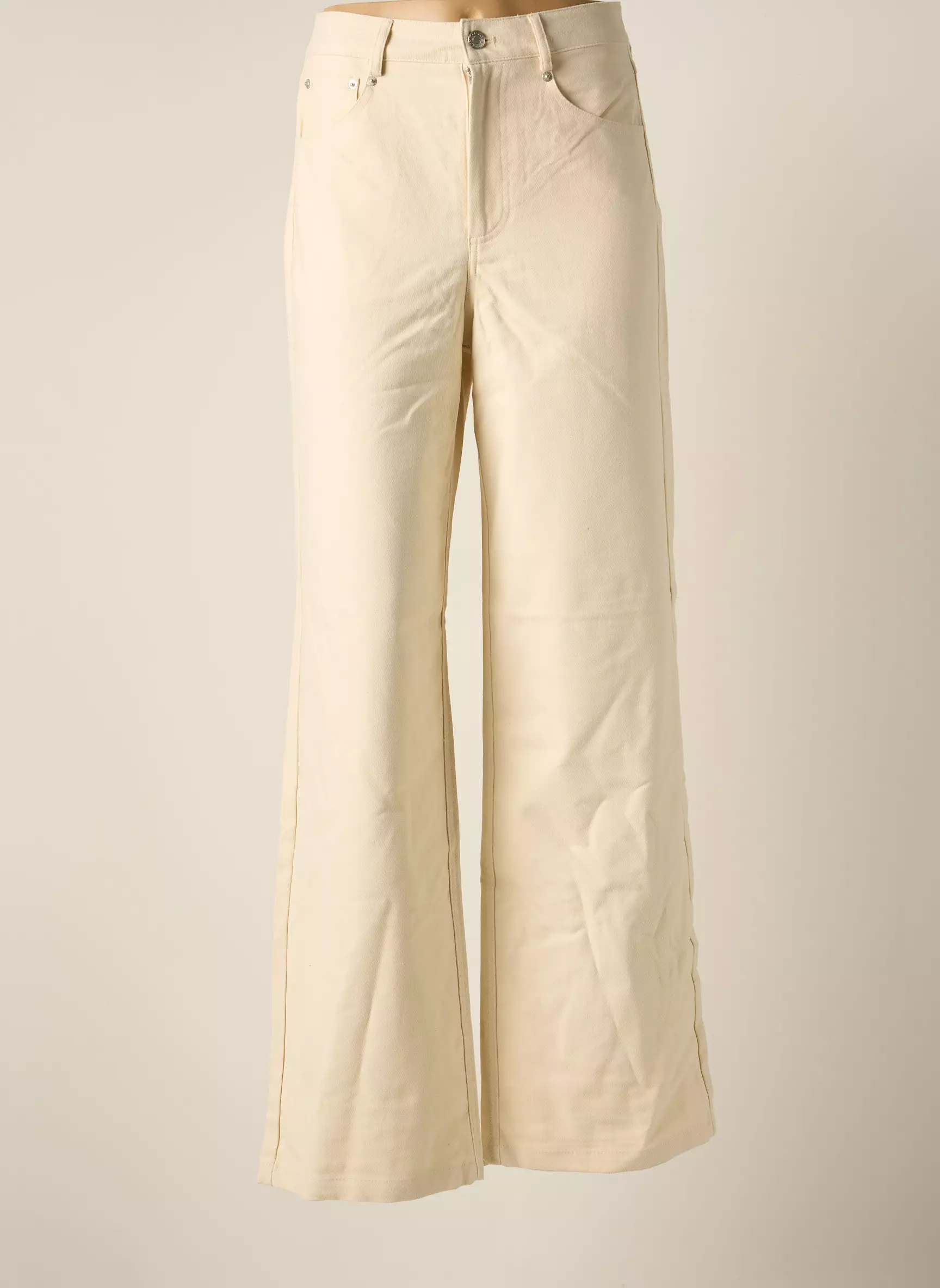 Jjxx Jeans Coupe Large Femme couleur beige