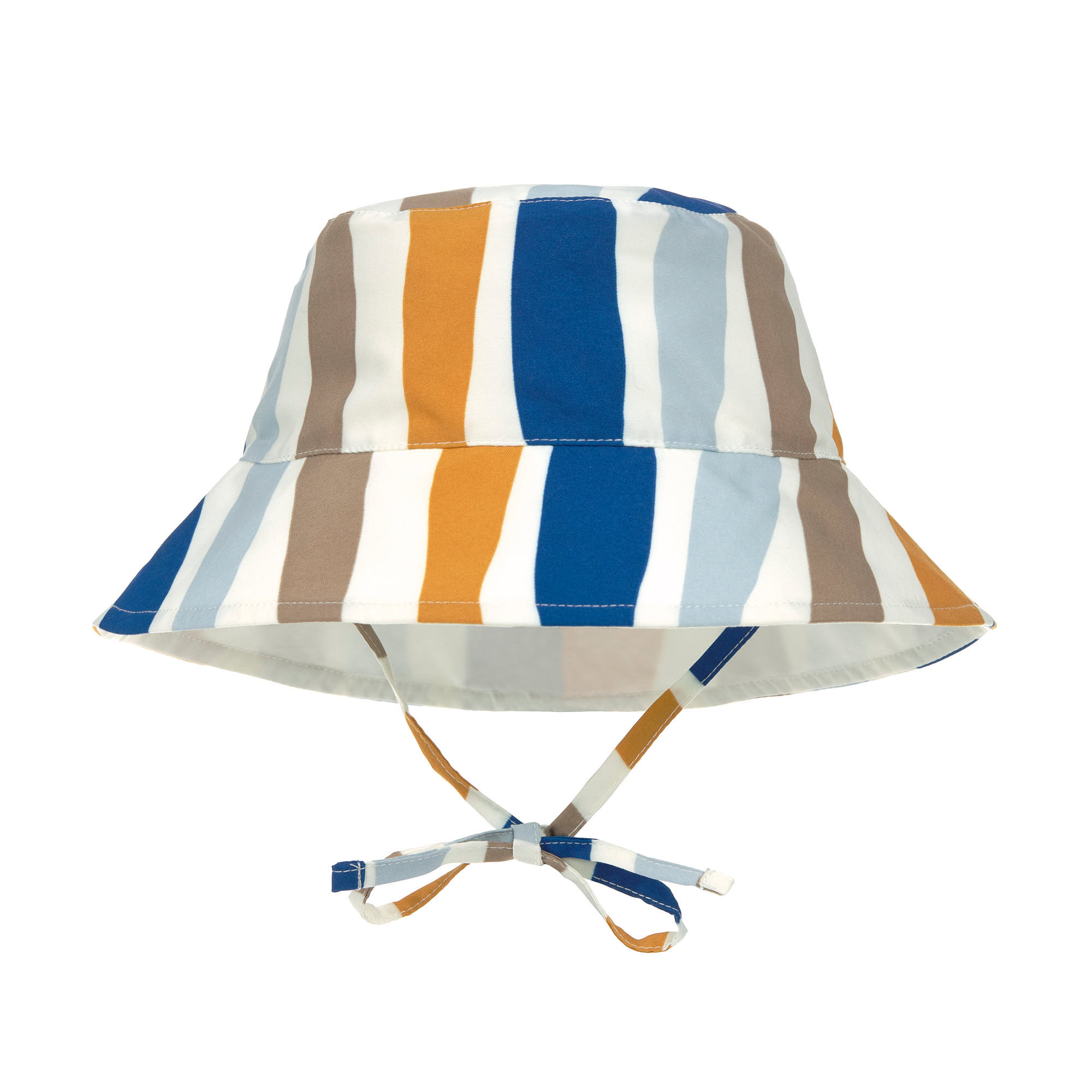 Sonnenhut Kinder (UV Schutz) - Wellen, Blau Weiß
