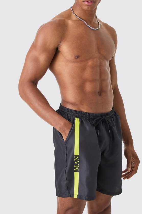 Mittellange Man Badehose