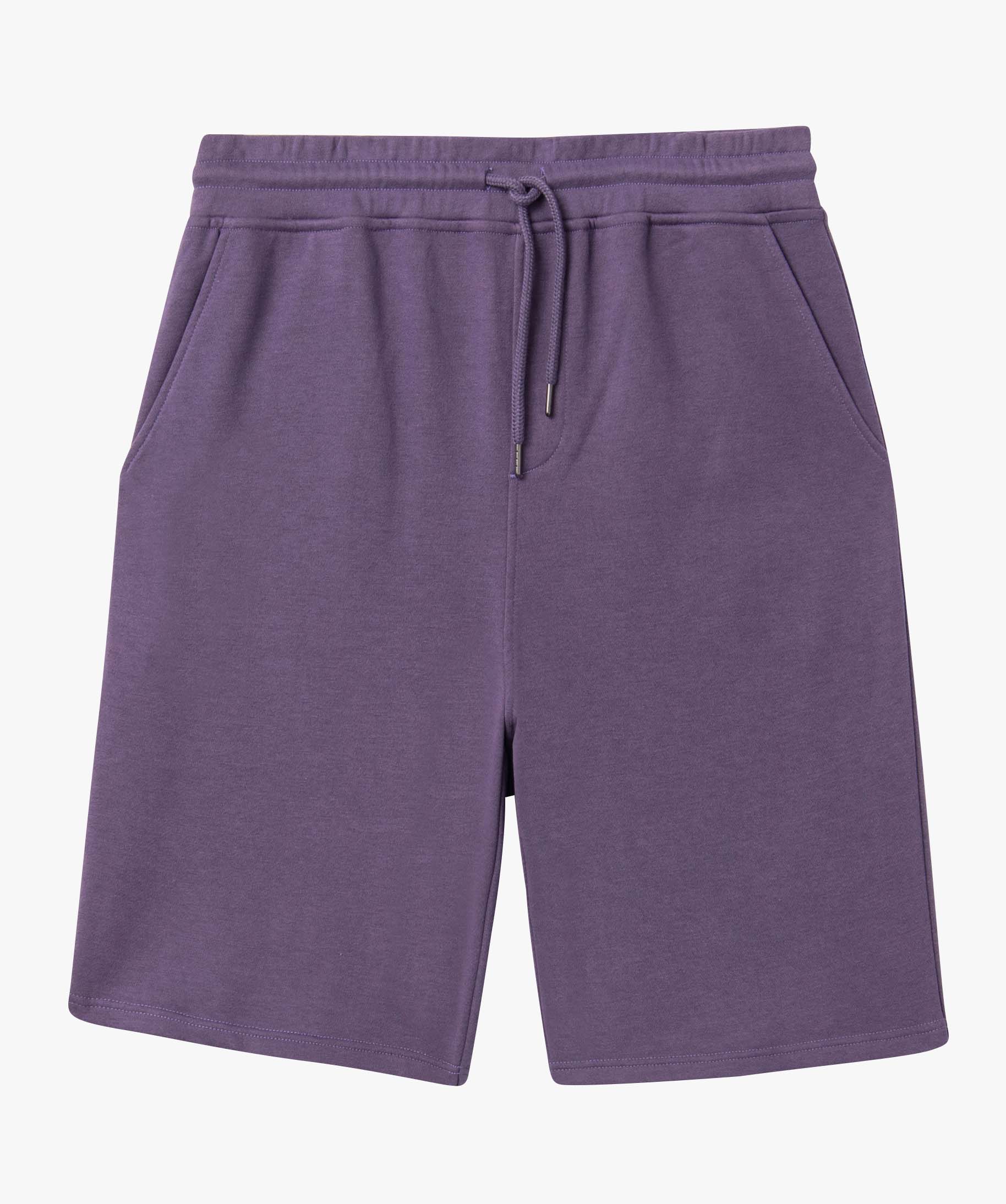Bermuda homme en maille avec ceinture ajustable violet | GEMO