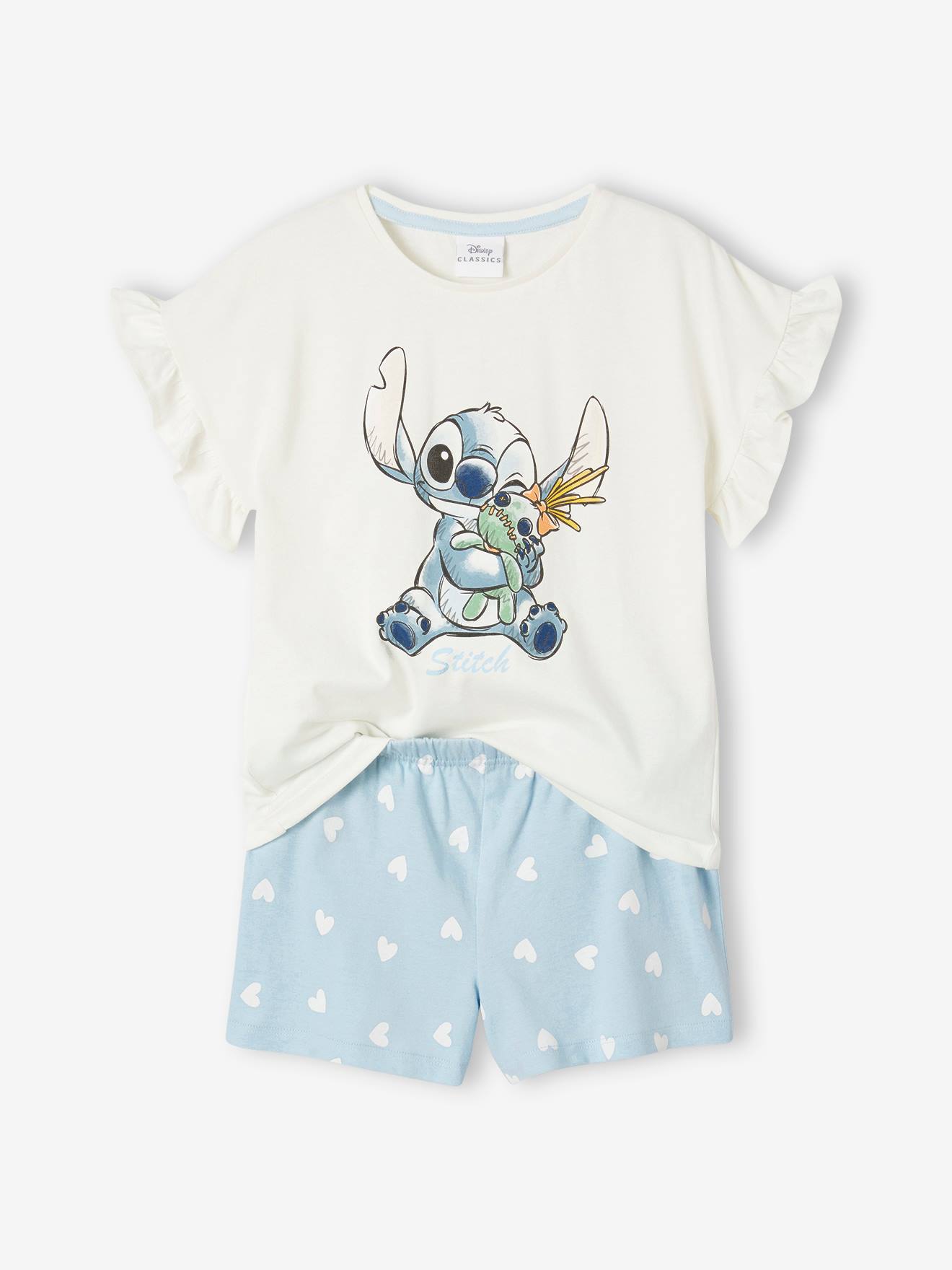 Lilo & Stitch Kurzer Mädchen Schlafanzug LILO & STITCH - graublau