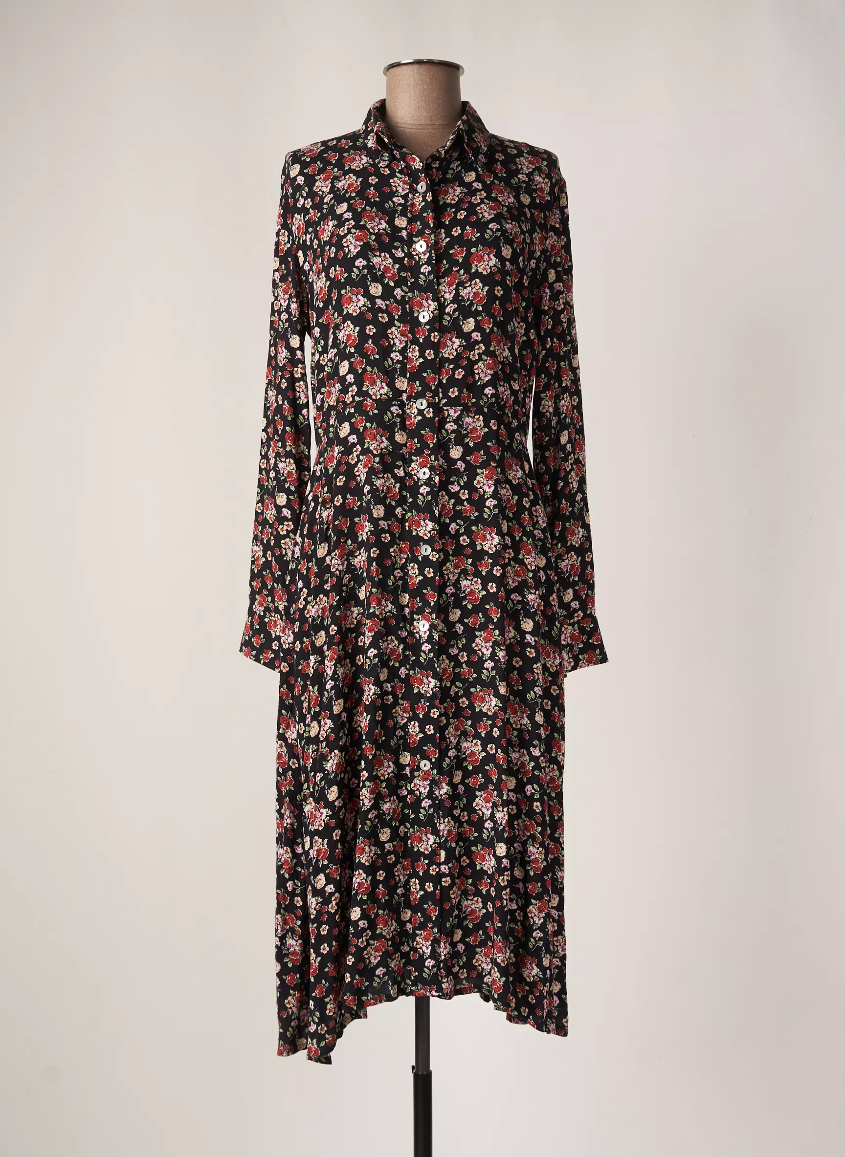 Mango Robes Mi Longues Femme couleur noir