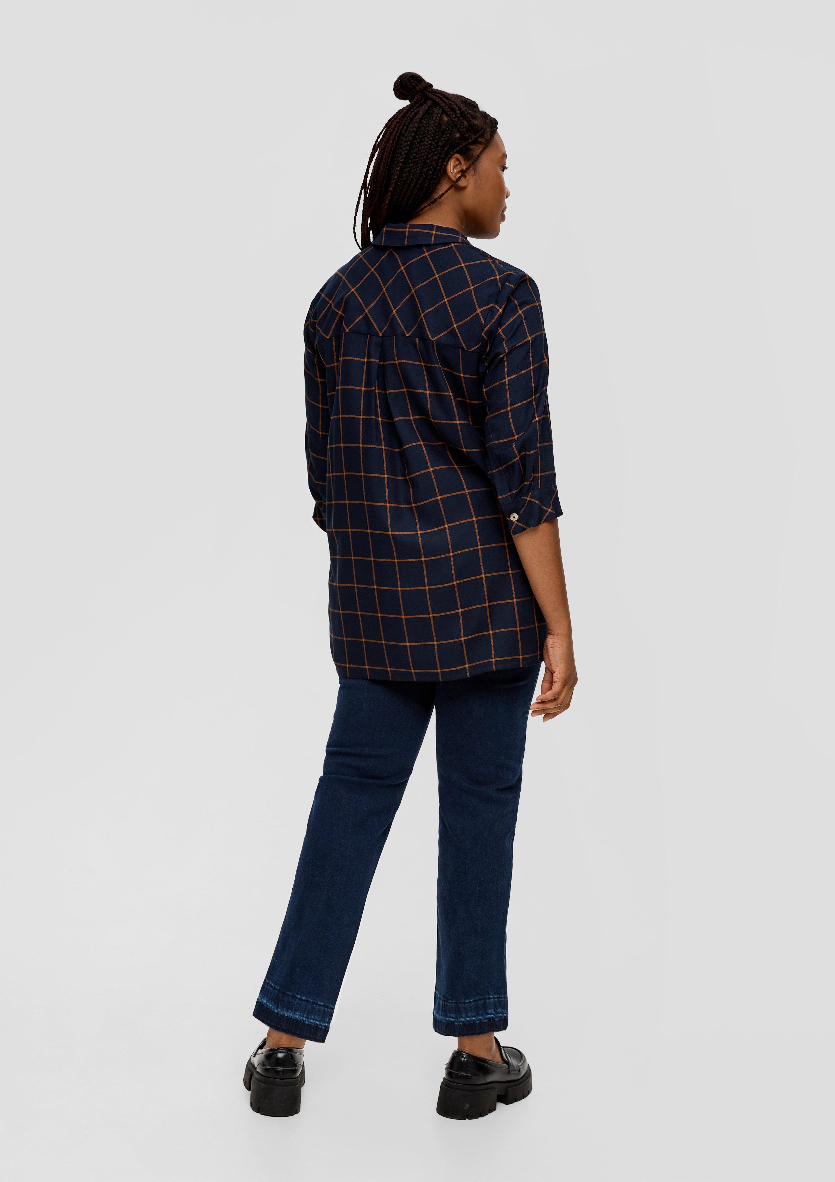 Karierte Bluse aus Viskose  2136286-59N0