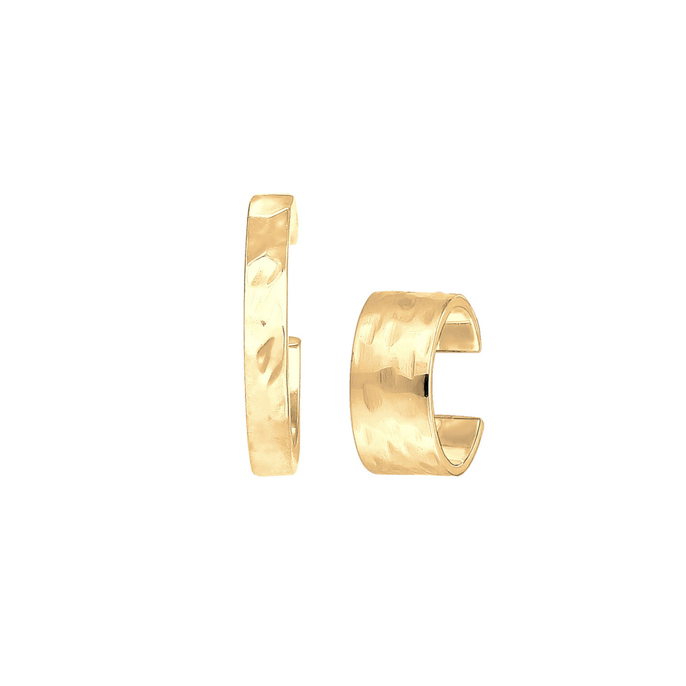 Elli Elli Boucles d'Oreilles Ensemble Earcuff pour dames au Geo Look en 925/1000 argen Boucles d'oreilles