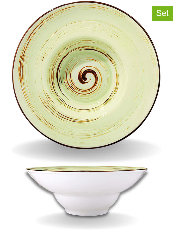 Wilmax 3er-Set: Salatschüsseln in Grün - Ø 22,5 cm günstig kaufen onesize